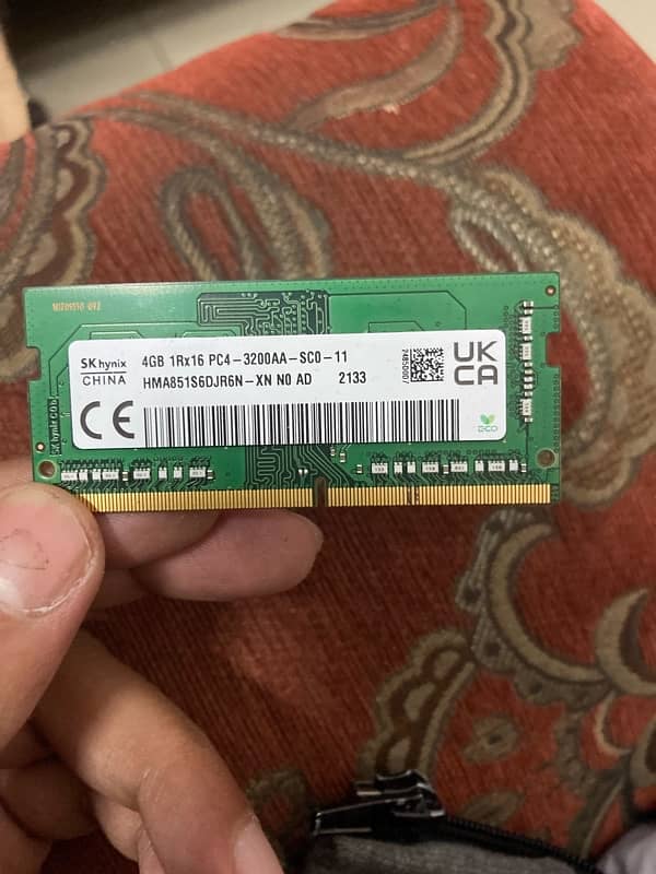 4GB DDR 4 laptop ram 3200 mghz 1