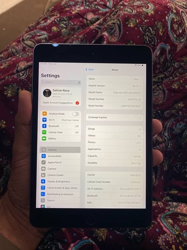 iPad Mini 5 64GB Just Few Days Use 7