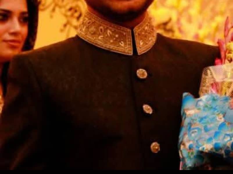 Newly used designer sherwani for sale. 1