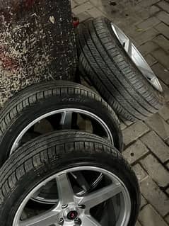 cv 3 rims 4 nut  with tyres