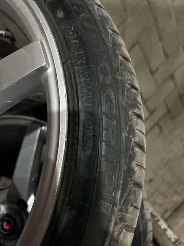 cv 3 rims 4 nut  with tyres 3