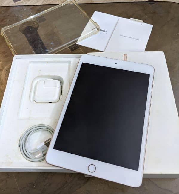 iPad Mini 5 64gb Complete Box Gold Color 1