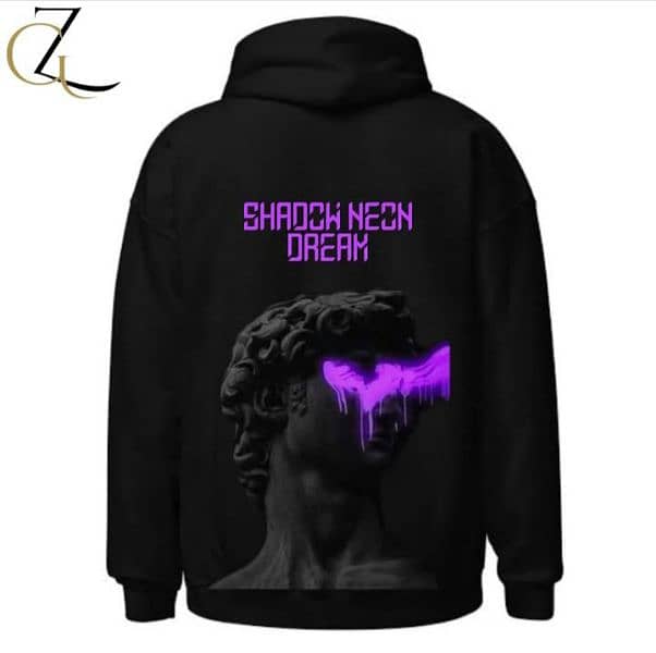 Genz Neon Drip Hoodie, classical statue design 0