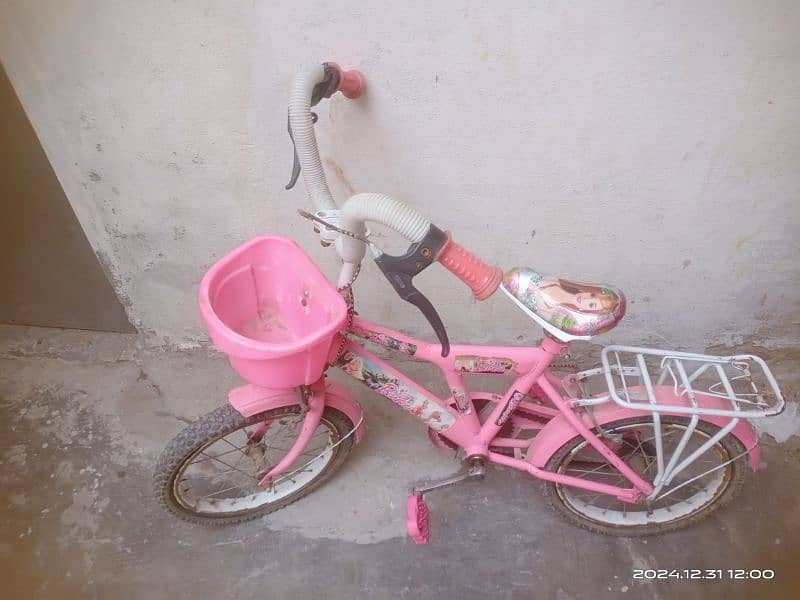 Girls bicycle in pink color 2