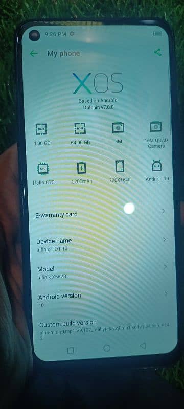 Infinix Hot 10 4 64 GB 6