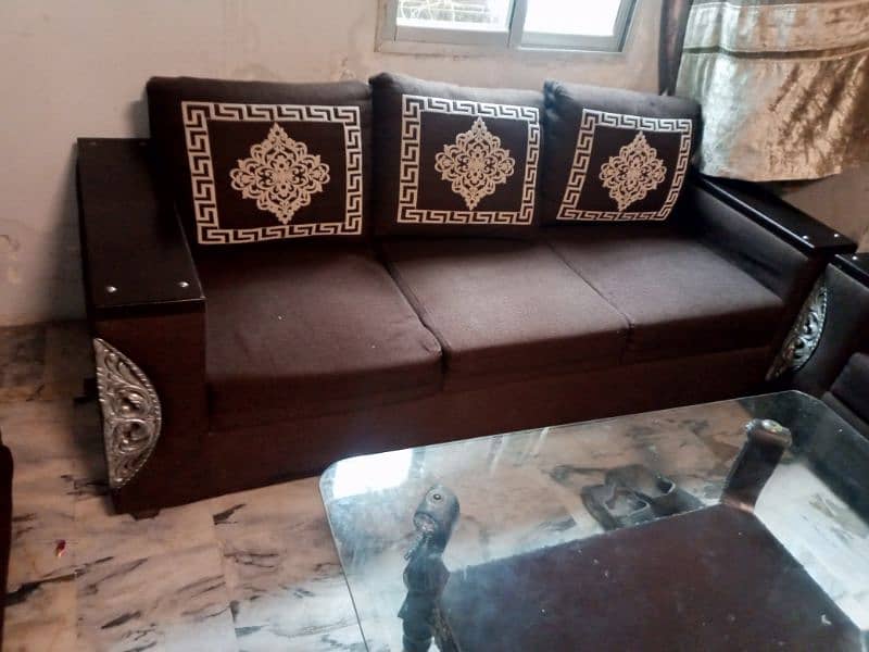 sofa set available for sale with glass table 5