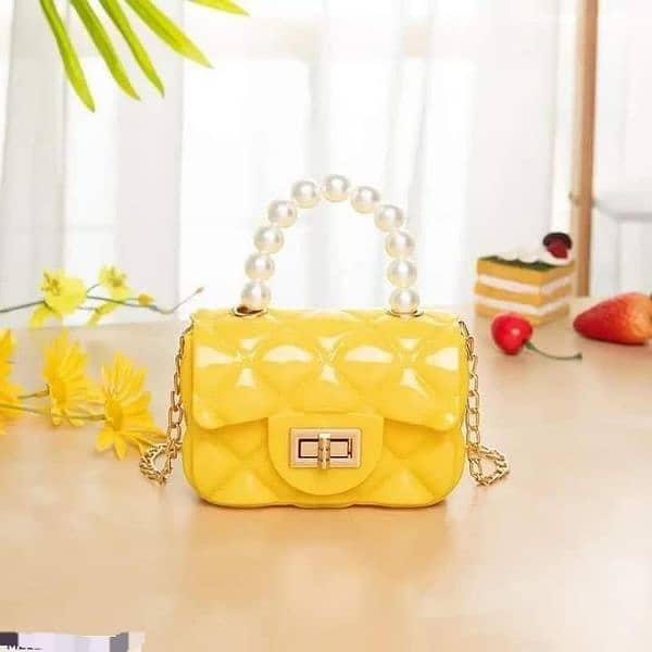 Girls Plastic Quilted Hand Bag 0