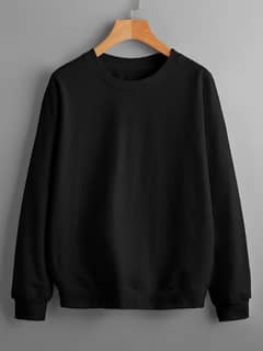 plain cotton fleece sweatshirt - M, L, XL