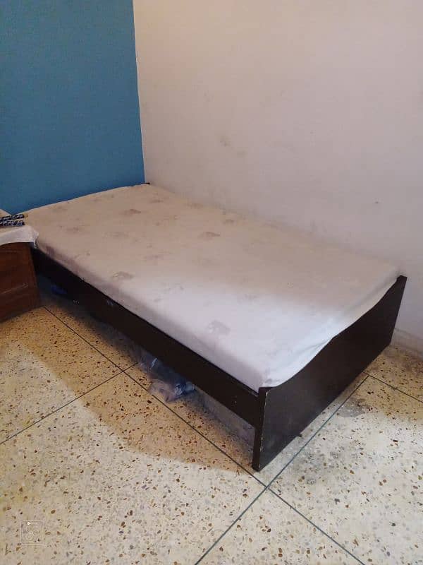 Single Wooden Bed 1