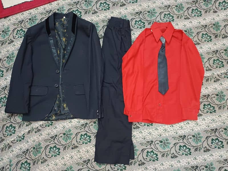 Coat Pant Shirt With Tie & Wascoat 2