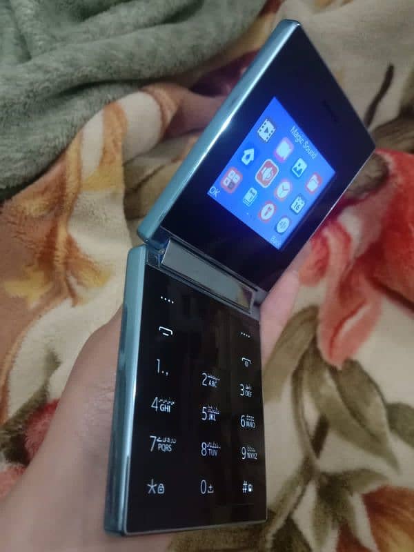 Itel Flip1 for sale. Colour light blue metallic. 2