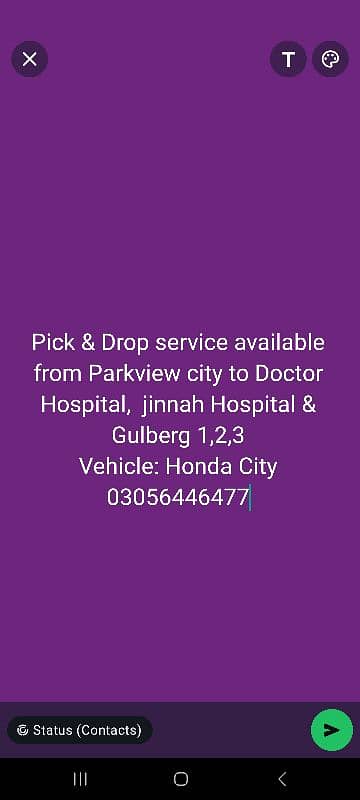 pick and Drop service Available 0