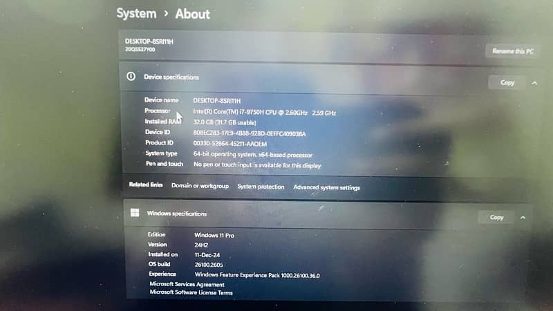 Lenovo ThinkPad P73 17.3" Core i7 9750H 32GB RAM 512GB SSD 4GB NVIDIA 0