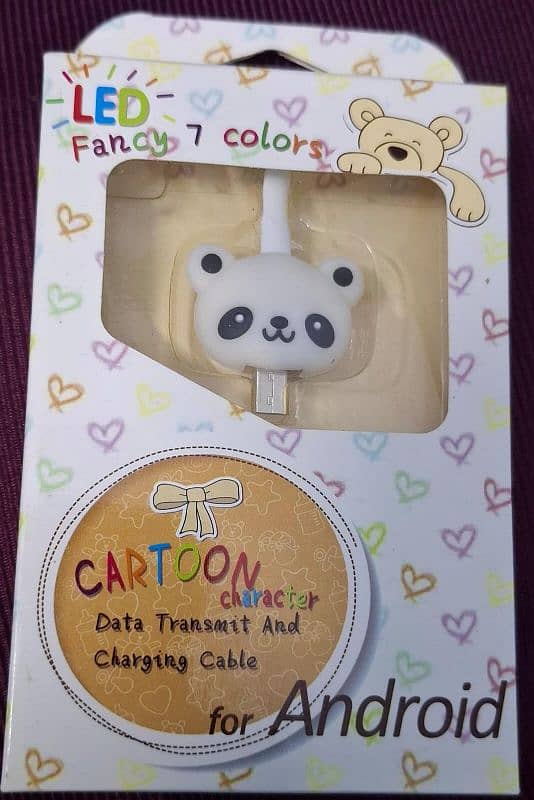 Cartoon character led fancy 7 colour deta cable 1