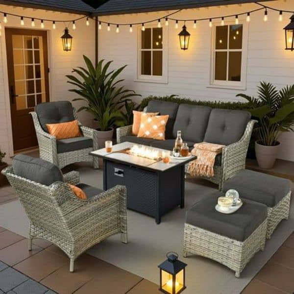 Garden chairs/rattan sofa sets/dining tables/UPVC outdoor furniture 4