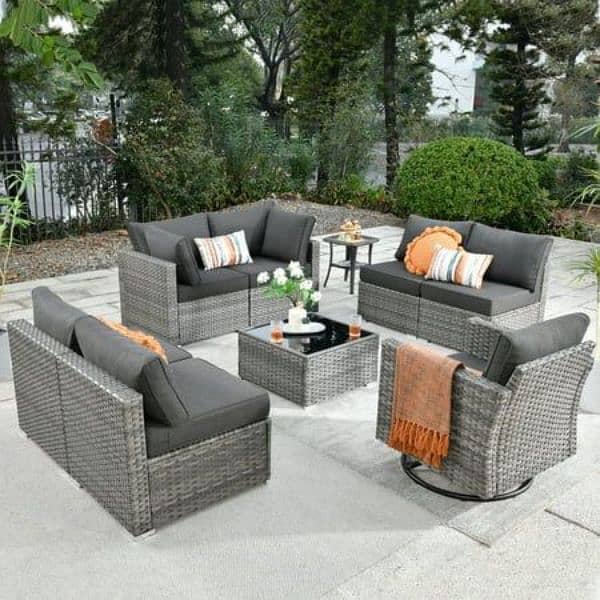 Garden chairs/rattan sofa sets/dining tables/UPVC outdoor furniture 5