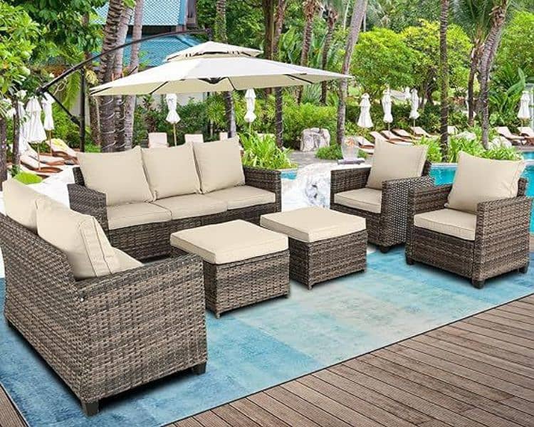 Garden chairs/rattan sofa sets/dining tables/UPVC outdoor furniture 9