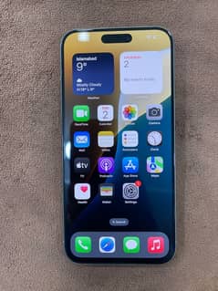 I PHONE 15 pro max natural titanium 256 Gb pta approved dual sim