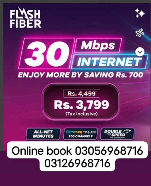 PTCL flash fiber services available in Lahore 5