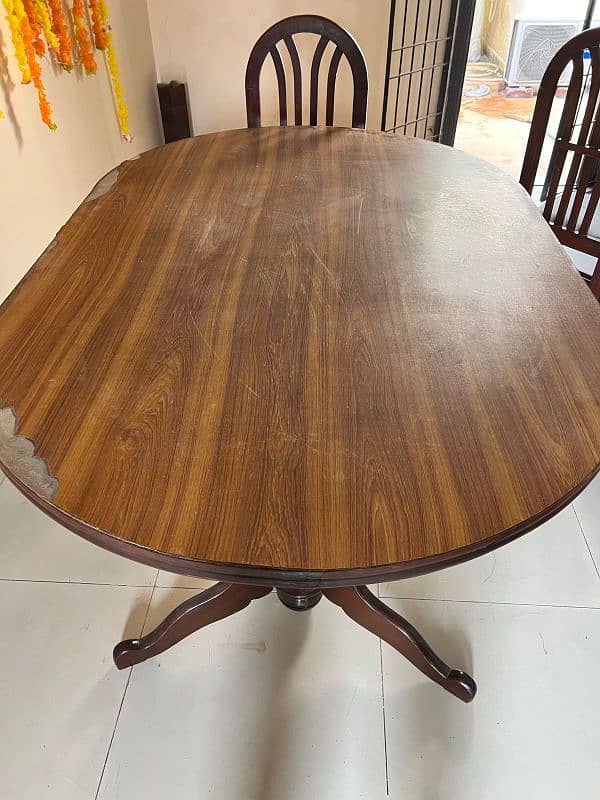 Wooden dining table 2