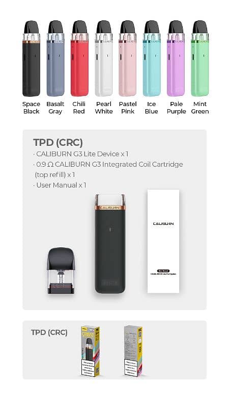 uwell caliburn g3 lite box pack pod vape 0