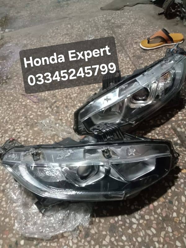 Honda civic 2017 head-light back-light grill trunk light 2