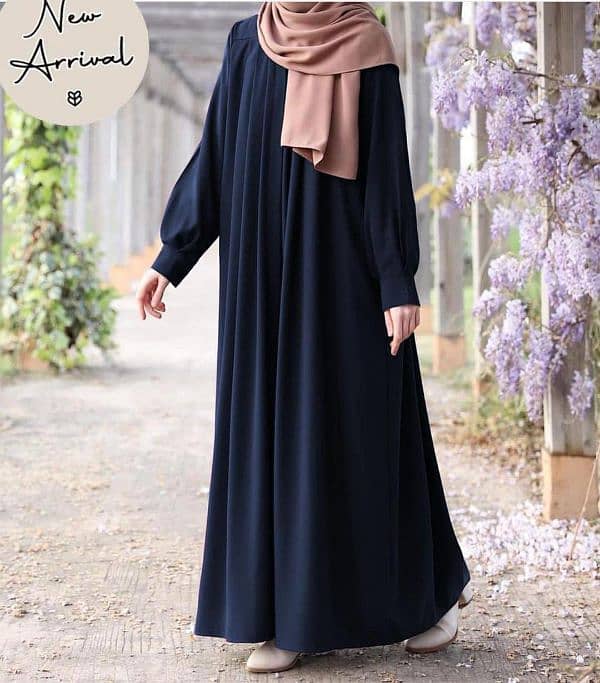 Elegant Georgette Full Abaya-1 pc Classic style 0