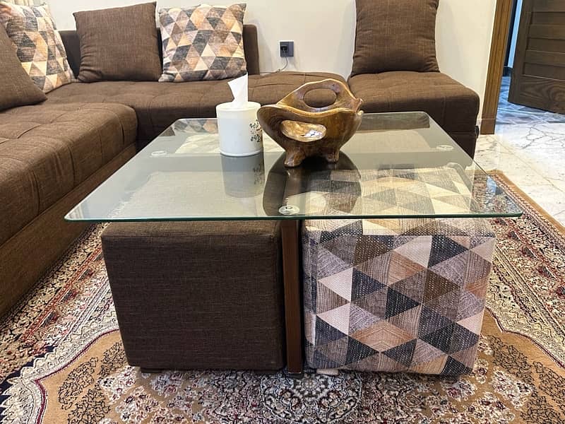 Sofa set / L shaped sofa / center table / settee 4