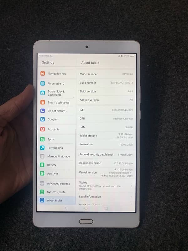 Huawei tablet sim variant 2