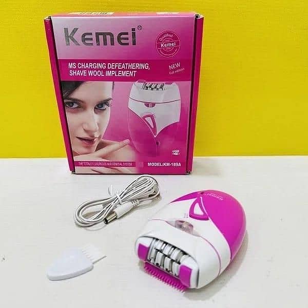 Portable Rechargeable Epilator for Women - Easy-To-Clean Design, 1 Pcs 0