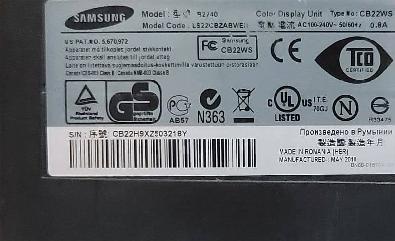 Samsung LED SyncMaster B2240W 6