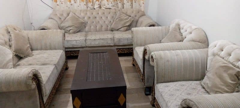 07 Seater sofa set with center table 1