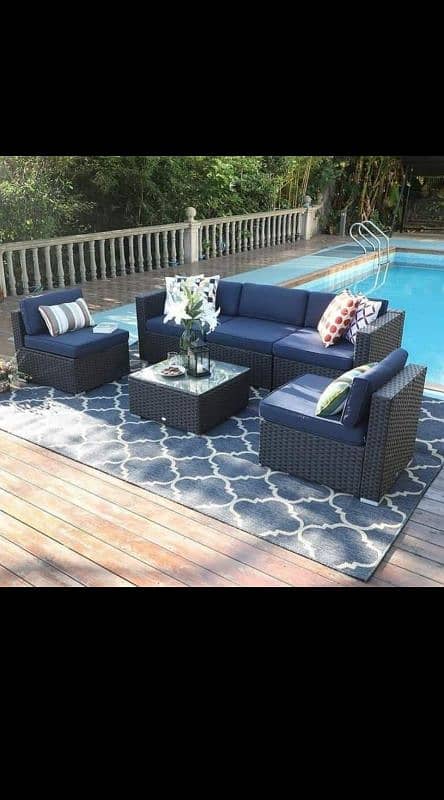 Garden chairs/rattan sofa sets/dining tables/UPVC outdoor furniture 7