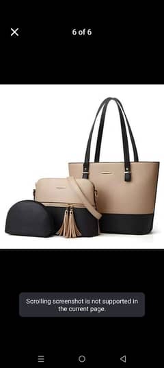 3in one women bags