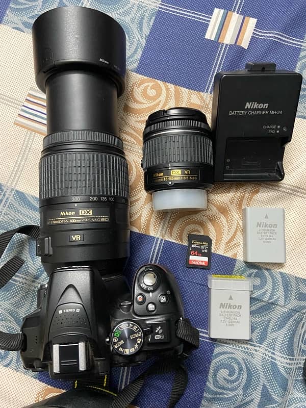 D 5300 with 55-300mm & 18-55mm lens 0