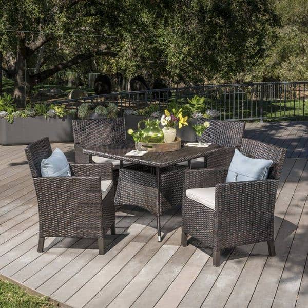 Garden chairs/rattan sofa sets/dining tables/UPVC outdoor furniture 3