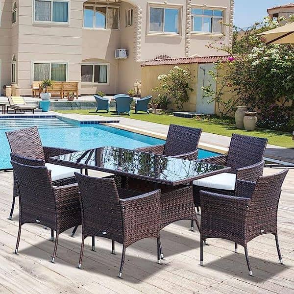 Garden chairs/rattan sofa sets/dining tables/UPVC outdoor furniture 7