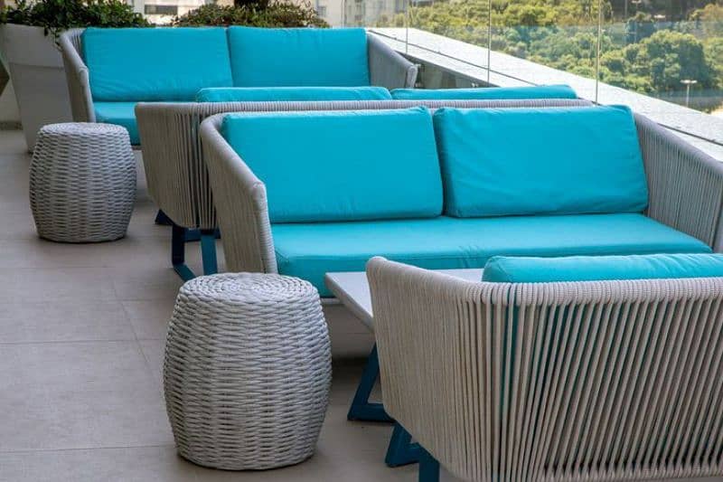 Garden chairs/rattan sofa sets/dining tables/UPVC outdoor furniture 15