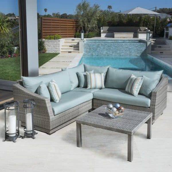 Garden chairs/rattan sofa sets/dining tables/UPVC outdoor furniture 17