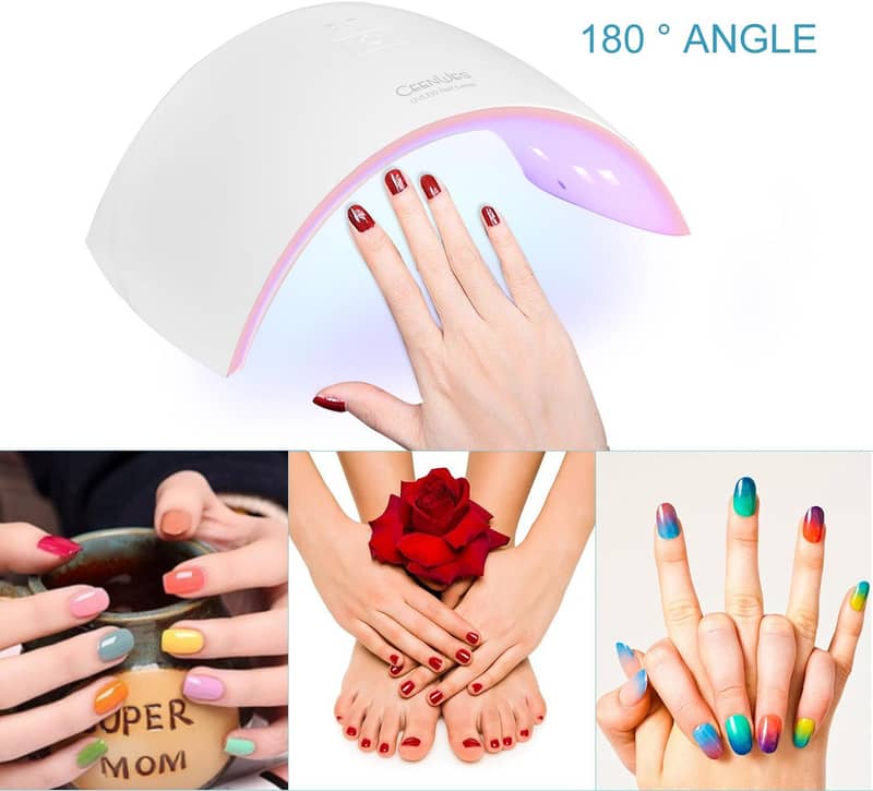 Aokitec Mini UV LED Nail Lamp Gel Curing Lamp with Sensor, Memory Time 2