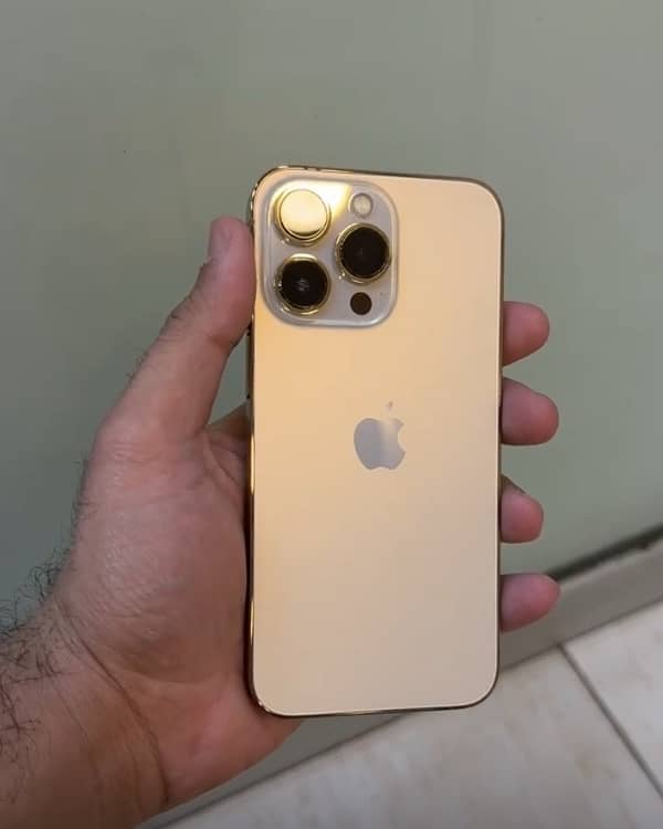 iphone 13 pro golden clor 128 pta approved physical e sim 0