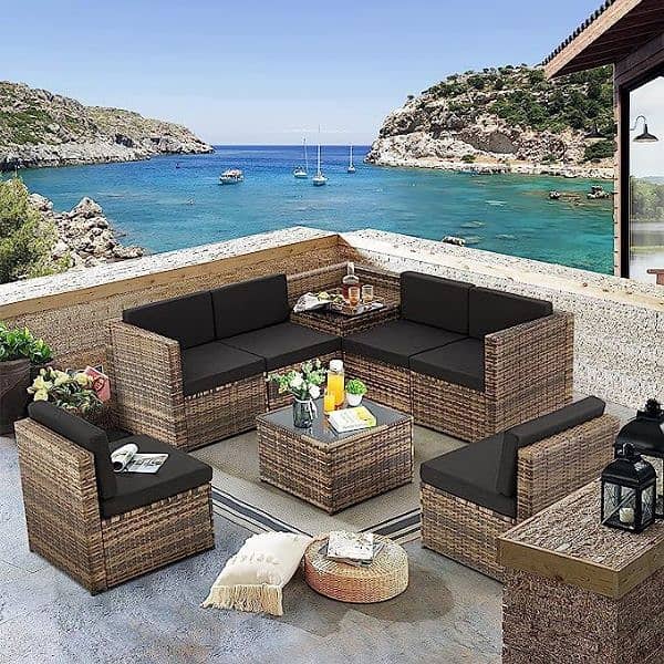 Garden chairs/rattan sofa sets/dining tables/UPVC outdoor furniture 16