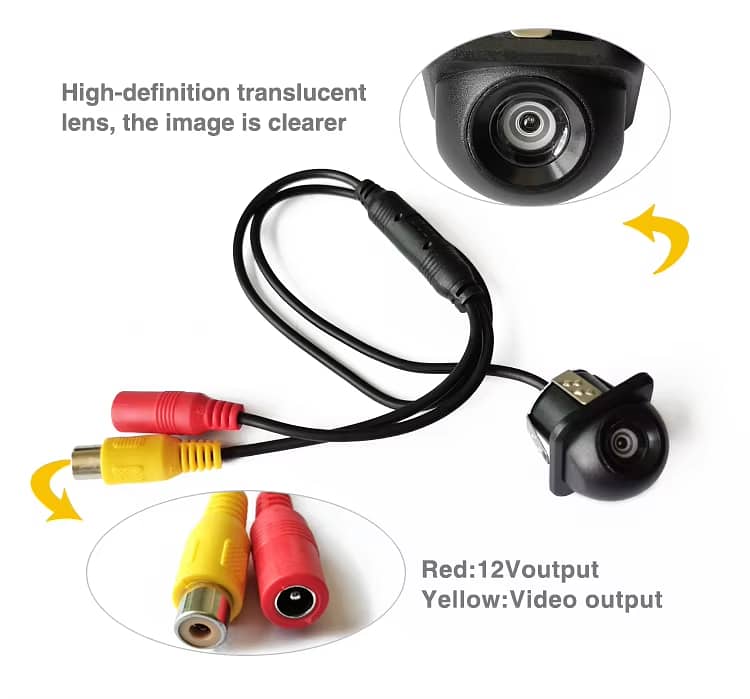 Car Reversing Cameras HD 720P 170 Degree CCD Fisheye Lens Starlight 17