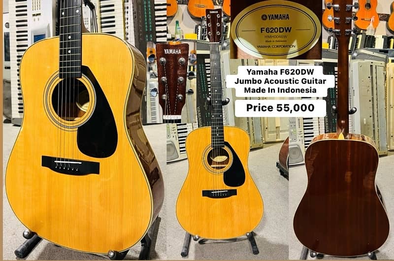 Yamaha F620DW Jumbo Acoustic Guitar Made In Indonesia 0