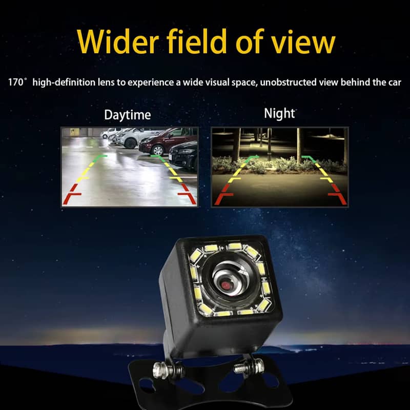 Car Rectransistor Camera 170°Angle Parking Waterproof HD Night Vision 0