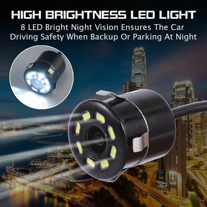 Car Rectransistor Camera 170°Angle Parking Waterproof HD Night Vision 2