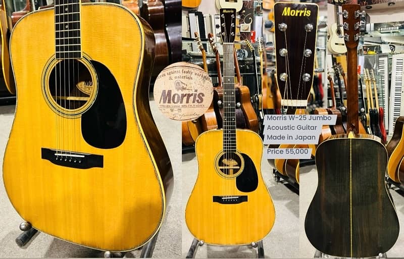 Morris Md-515 Jumbo Acoustic Guitar Made In Koria 6