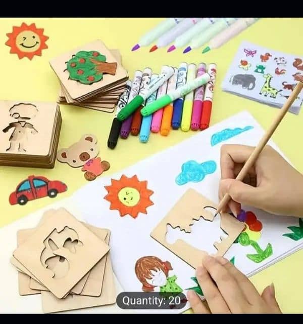 20 wooden pencil stencils 0