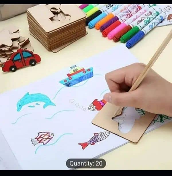 20 wooden pencil stencils 1