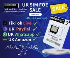 ((UK)((sim)) for sale